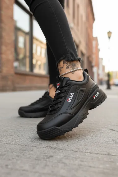 Adidasi dama casual negri M008 T6-1